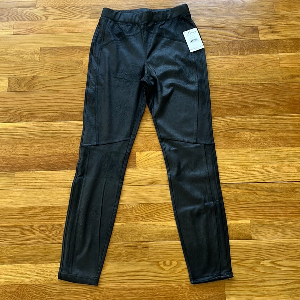 Free People Midnight Vegan Suede Skinny Black